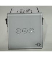 Tuya 3G WiFi Touch Switch with Neutral Wire, 86*86mm Tempered Glass Panel, Fire-Proof PC, 1000W Max Load, Alexa & Google Assistant Compatible